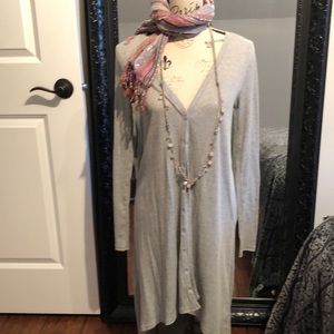 SzL cotton button down sweater